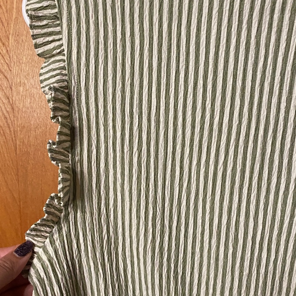 London Times Green Striped Midi Dress - Picture 6 of 6